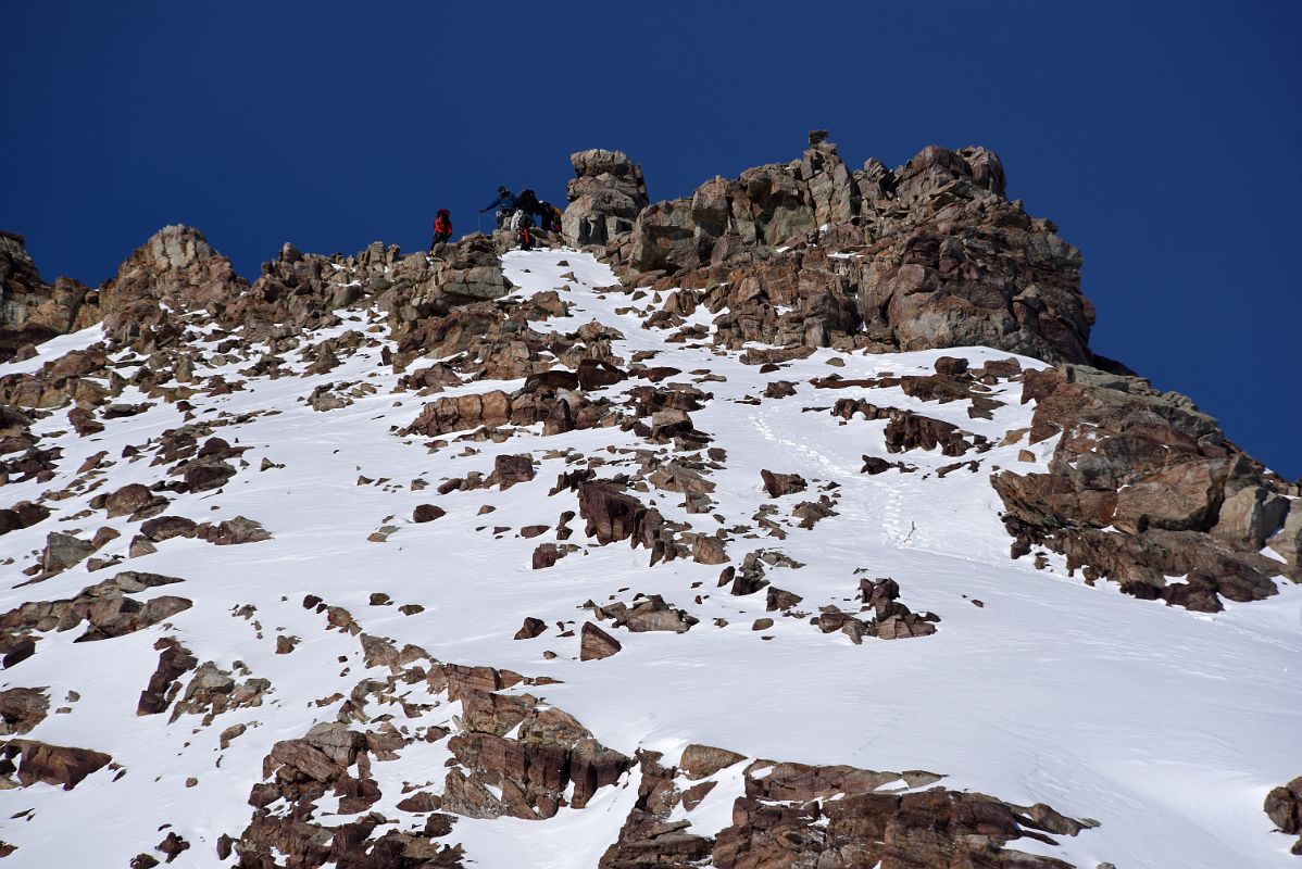 13B Reaching The Summit Of The Peak Across From Knutsen Peak On Day 5 At Mount Vinson Low Camp